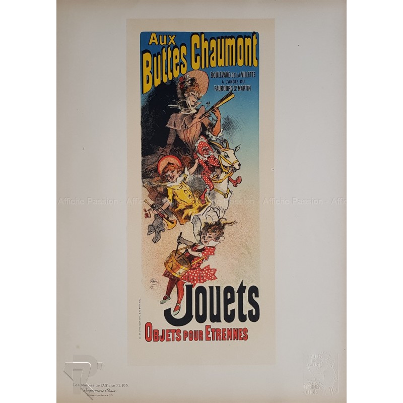Maîtres de l'Affiche Original Plate 185 Aux buttes Chaumont Jules CHERET