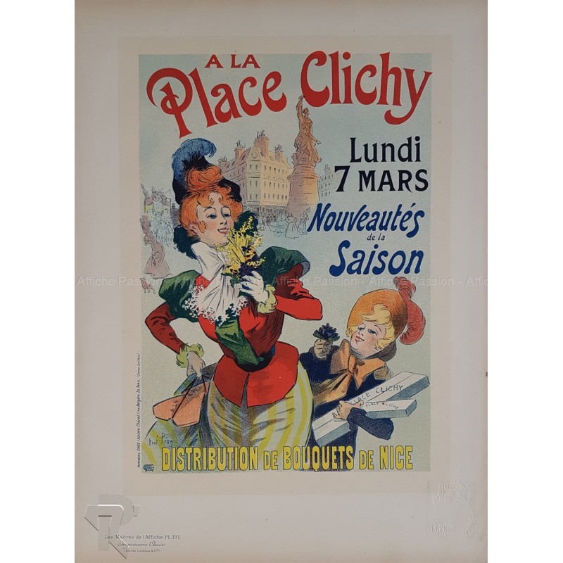 Maîtres de l'Affiche Planche originale 191 A la Place Clichy René PEAN