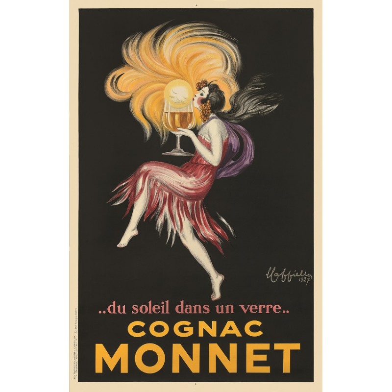 Original vintage poster COGNAC MONNET 1927 Leonetto CAPPIELLO