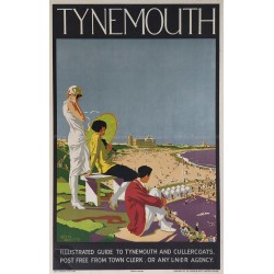 Affiche ancienne originale Tynemouth LNER Alfred LAMBART