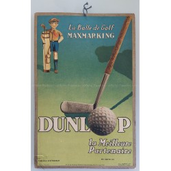 Vintage original advertising cardboard Golf ball DUNLOP Maxmarking
