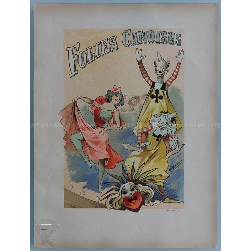 Les programmes illustrés Planche originale 37 Folies Canoises