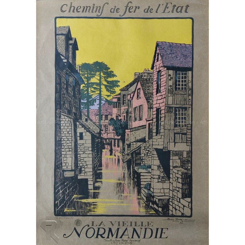 Original vintage poster La vieille Normandie Geo DORIVAL