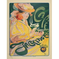 Original vintage poster Café Jacqmotte Fernand TOUSSAINT