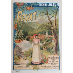 Original vintage poster PLM ROYAT Chemin de Fer