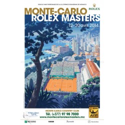 Affiche originale Tennis Monte-Carlo Rolex Master 2014