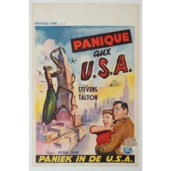 Original vintage poster cinema belgium scifi science fiction " Panique aux USA "
