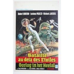 Original vintage poster cinema belgium scifi science fiction " Bataille au delà des étoiles "