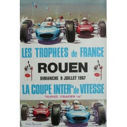Original vintage poster Les trophees de France Rouen 1967 - Michel BELIGOND
