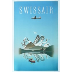 Original vintage poster Swissair - Herbert LEUPIN