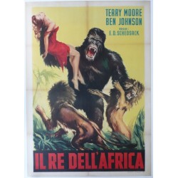 Affiche originale cinéma Italie " Il re dell'africa, Mighty Joe Young "