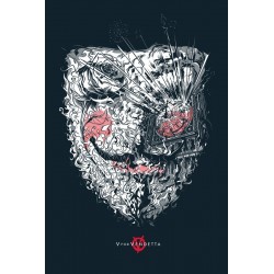 Original silkscreened poster limited edition V for Vendetta - Cesar MORENO - Gallery Mondo