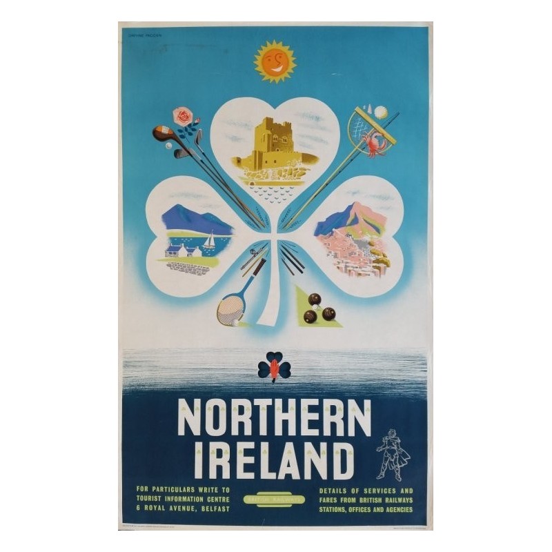 Affiche originale Northern Ireland 1956 - Daphne PADDEN