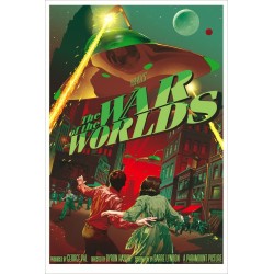 Original silkscreened poster variant limited edition War of the world - Stan & Vince - Galerie Mondo