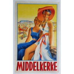 Original vintage poster Middelkerke - 1938 - Roger BERMANS
