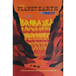 Affiche originale Visit Planet Earth via ORBITZ Grand Canyon - David Klein - Robert Swanson