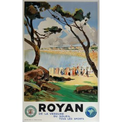 Original vintage poster Royan Chemin de fer de l'état - Lucien PERI