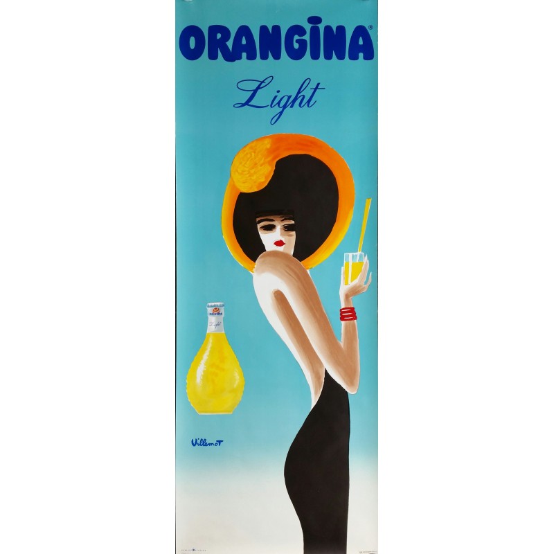 Affiche originale Orangina Light - Bernard Villemot