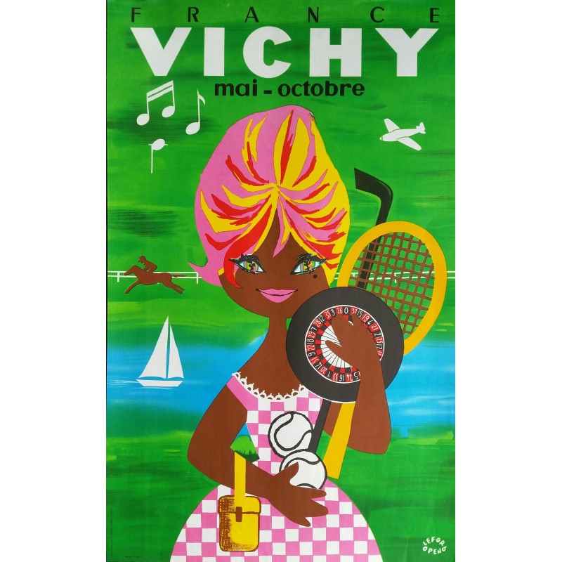 Original vintage poster VICHY France Mai Octobre - LEFOR OPENO