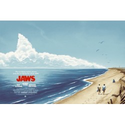 Affiche originale édition limitée regular JAWS - Galerie Mondo - Phantom City Creative