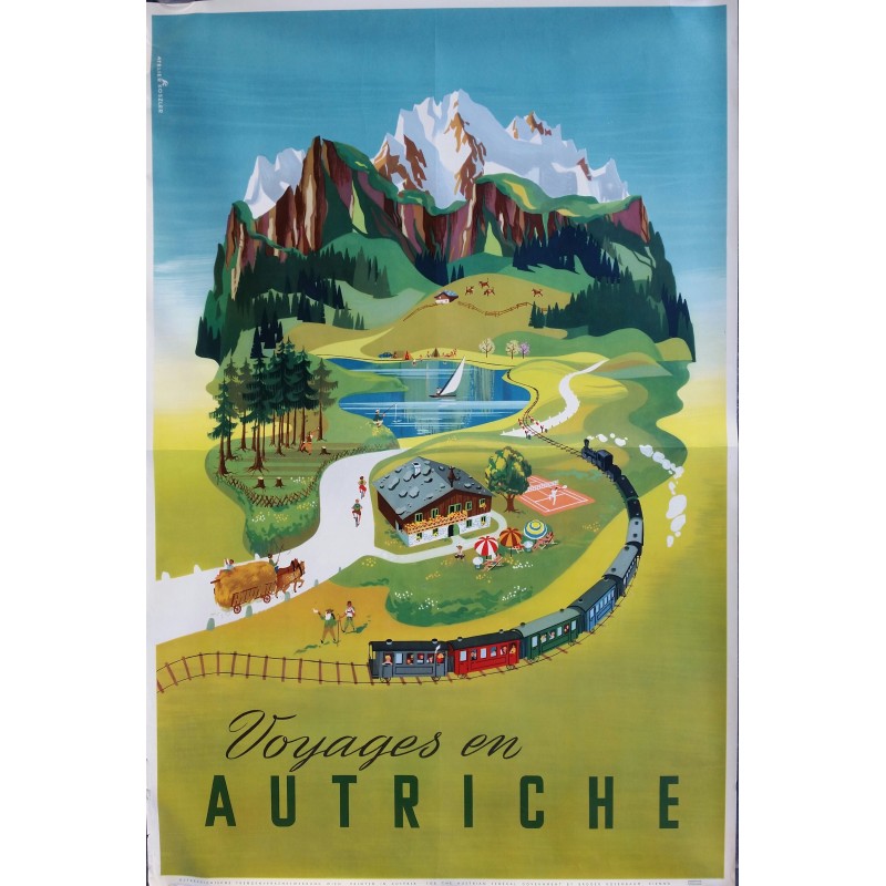 Original vintage poster Voyages en Autriche - Atelier KOSZLER