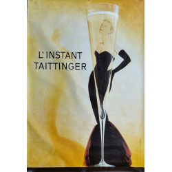 Affiche originale L'instant Taittinger Grace Kelly Champagne - 170 cms x 120 cms