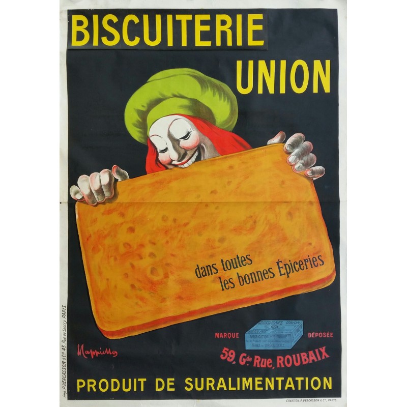 Affiche ancienne originale Biscuiterie Union - Leonetto Cappiello