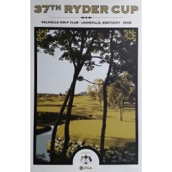 Affiche originale 37th Ryder cup Valhalla Golf Club Louisville Kentucky 2008