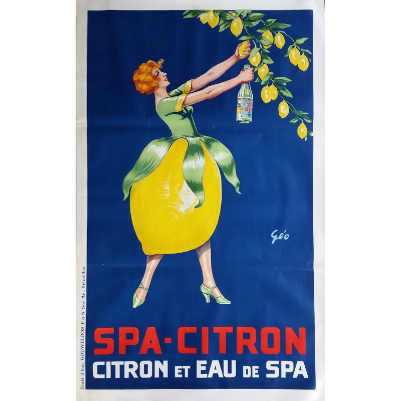 Original vintage poster Spa Citron GEO 1925