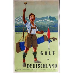 Original vintage poster Golf in Deutschland - Eugen OSSWALD