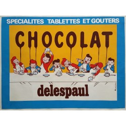 Original vintage poster Chocolat DELESPAUL Spécialités Tablettes et Goûters
