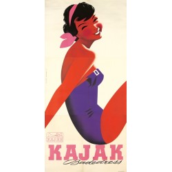 Original vintage poster KAJAK Badedress Atelier HOFMANN 1957