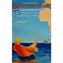 Original vintage poster Fraissinet et Cyprien Fabre Relax Tourisme Gastronomie - E ASTIER