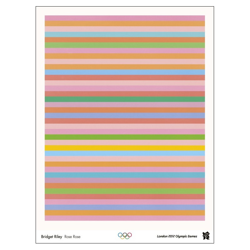 Affiche originale Jeux olympique de Londres 2012 - Bridget RILEY