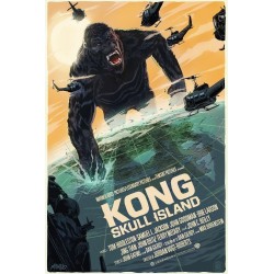 Original silkscreened poster limited edition Kong Skull Island - Francesco FRANCAVILLA - Galerie Mondo