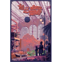 Affiche originale édition limitée Willy Wonka & the chocolate factory - Laurent DURIEUX