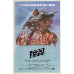 Affiche ancienne originale cinéma The Empire Strikes Back Star Wars One sheet Style B