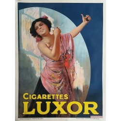 Affiche ancienne originale Cigarettes LUXOR 160 x 120 cms