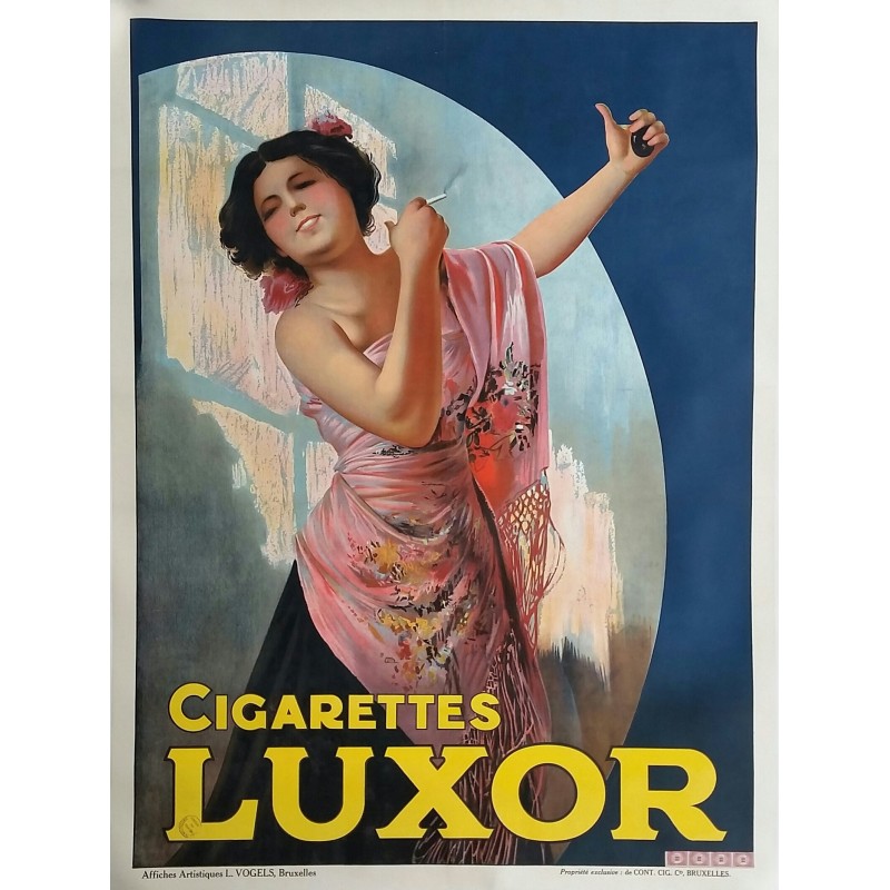 Original vintage poster Cigarettes LUXOR 63 x 47 inches