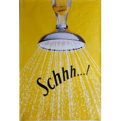 Original poster Schweppes Schhh shower 67 x 45 inches